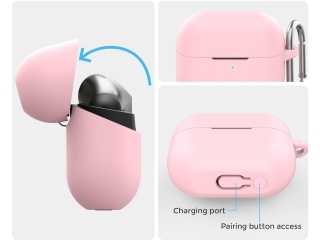 Samsung Galaxy Buds3 Pro Liquid Silikon Case Hülle rosa