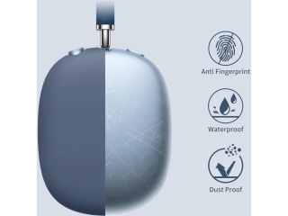 Apple AirPods Max Liquid Silikon Kopfhörer Schutzhülle navyblau
