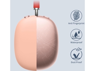 Apple AirPods Max Liquid Silikon Kopfhörer Schutzhülle rosa