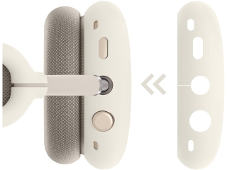 Apple AirPods Max Liquid Silikon Kopfhörer Schutzhülle desert sand