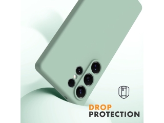 Samsung Galaxy S25 Ultra Liquid Silikon Case Hülle matcha green