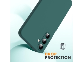 Samsung Galaxy A16 5G Liquid Silikon Case Hülle nachtgrün