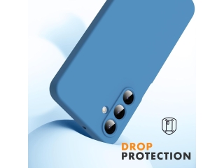 Samsung Galaxy A16 5G Liquid Silikon Case Hülle azurblau