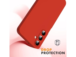Samsung Galaxy A16 5G Liquid Silikon Case Hülle rot