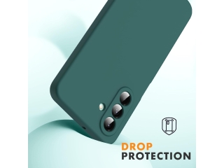 Samsung Galaxy A36 Liquid Silikon Case Hülle nachtgrün