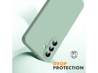 Samsung Galaxy A36 Liquid Silikon Case Hülle matcha green