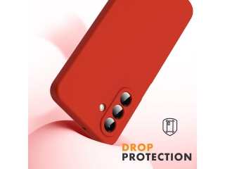 Samsung Galaxy A36 Liquid Silikon Case Hülle rot