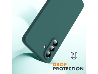 Samsung Galaxy A56 Liquid Silikon Case Hülle nachtgrün