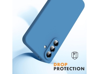 Samsung Galaxy A56 Liquid Silikon Case Hülle azurblau