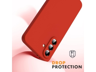 Samsung Galaxy A56 Liquid Silikon Case Hülle rot