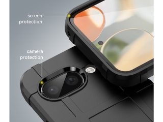 Google Pixel 9a Rugged Shield Anti-Shock Case schwarz