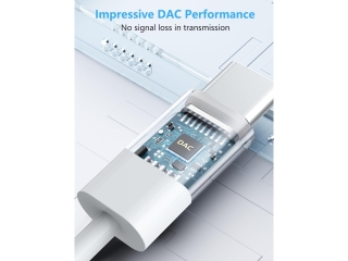 USB Type C zu 3.5mm Klinke AUX Audio Kabel 1 Meter