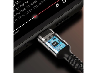 USB Type C zu 3.5mm Klinke AUX Audio Nylon Kabel 1 Meter schwarz