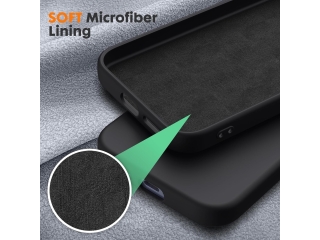 Google Pixel 9a Liquid Silikon Case Hülle schwarz