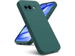 Google Pixel 9a Liquid Silikon Case Hülle nachtgrün