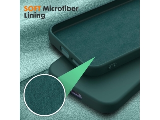 Google Pixel 9a Liquid Silikon Case Hülle nachtgrün