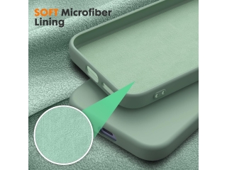 Google Pixel 9a Liquid Silikon Case Hülle matcha green