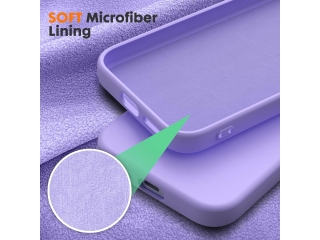 Google Pixel 9a Liquid Silikon Case Hülle purple