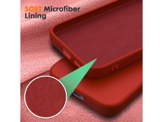 Google Pixel 9a Liquid Silikon Case Hülle rot