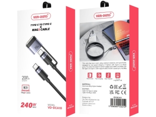 Ven-Dens Flexible USB-C auf MagSafe 3 Ladekabel für MacBook Air, Pro