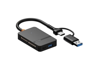 8-in-1 OTG USB-C USB-A to SD, MicroSD, CF, MS Cardreader Photo Adapter