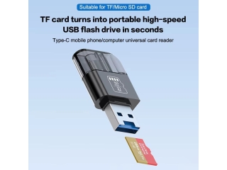 USB-C USB-A OTG zu MicroSD Cardreader Photo File Adapter