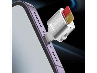 Lightning zu MicroSD Foto Video Datei Transfer Adapter