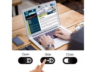 3er Set Privacy Webcam Cover Abdeckung schwarz