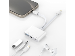 Multi-Function Lightning & USB-C Audio USB Kamera Adapter
