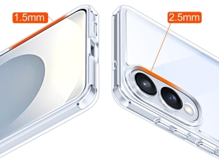 Samsung Galaxy S25 Edge SuperClear Case Hybrid Hülle