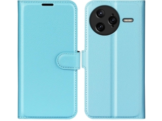 Xiaomi Poco F7 Ultra Lederhülle Portemonnaie Karten Etui hellblau