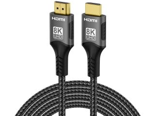 HDMI 2.1 UHD Kabel 8K 4K 120 Hz 48Gbps Nylon Braid 0.5 Meter