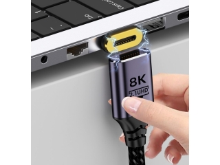 Insnap HDMI 2.1 UHD Kabel 8K 4K 240 Hz 48Gbps Nylon Braid 1 Meter