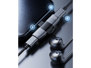 2-in-1 USB-C Audio- und Ladeadapter Splitter