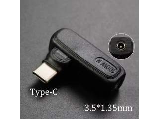 DC 3.5 x 1.35 mm auf USB-C Ladeadapter L-Form PD 100W