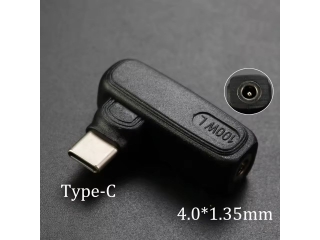 DC 4.0 x 1.35 mm auf USB-C Ladeadapter L-Form PD 100W