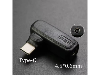 DC 4.5 x 3.0 / 0.6 mm auf USB-C Ladeadapter L-Form PD 100W