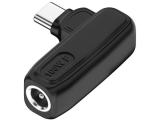 DC 5.5 x 1.0 mm auf USB-C Ladeadapter L-Form PD 100W