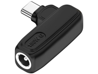 DC 5.5 x 2.1 mm auf USB-C Ladeadapter L-Form PD 100W