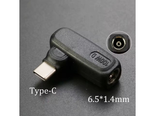 DC 6.5 x 4.4 / 1.4 mm auf USB-C Ladeadapter L-Form PD 100W