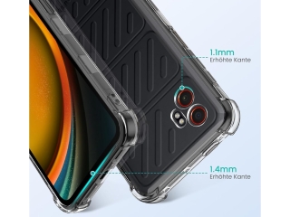 Samsung Galaxy XCover7 Pro Hülle Crystal Clear Case Bumper transparent