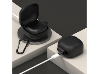 Samsung Galaxy Buds2 Pro Liquid Silikon Case Hülle schwarz