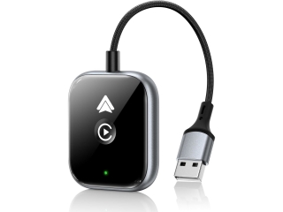 2-in-1 Wireless iOS Carplay & Android Auto Adapter Kabel schwarz