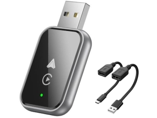 2-in-1 Wireless iOS Carplay & Android Auto Dongle schwarz