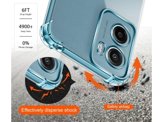 Motorola Moto E15 Hülle Crystal Clear Case Bumper transparent