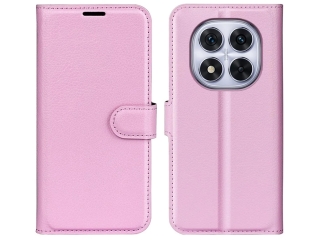 Xiaomi Poco X7 Lederhülle Portemonnaie Karten Etui rosa