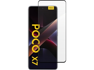 Xiaomi Poco X7 100% Vollbild Panzerglas Schutzfolie 2.5D 9H