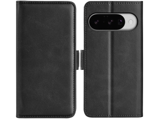 Google Pixel 10 Leder Hülle Karten Ledertasche schwarz