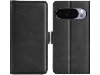 Google Pixel 10 Pro Leder Hülle Karten Ledertasche schwarz