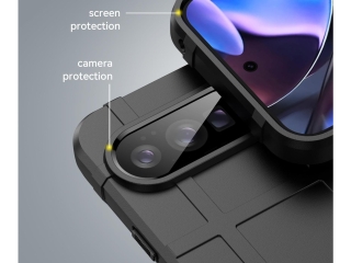 Google Pixel 10 Pro XL Rugged Shield Anti-Shock Case schwarz